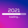 En loading-bar med teksten 2021 med på.