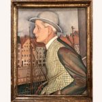 Portræt af Ole Haslund, 1927. Af Gerda Wegener