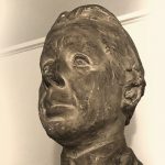 Ole Haslund buste af Ludvig Brandstrup