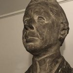 Ole Haslund buste af Ludvig Brandstrup