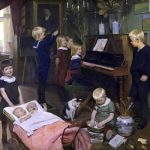 "Børnekoncerten" Otto Haslund, 1887, Statens Museum for kunst