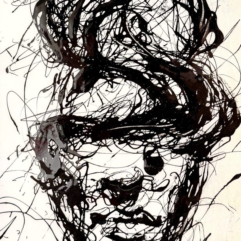 Twisted 1 - Collector’s Edition – Original Drip Painting with Resin