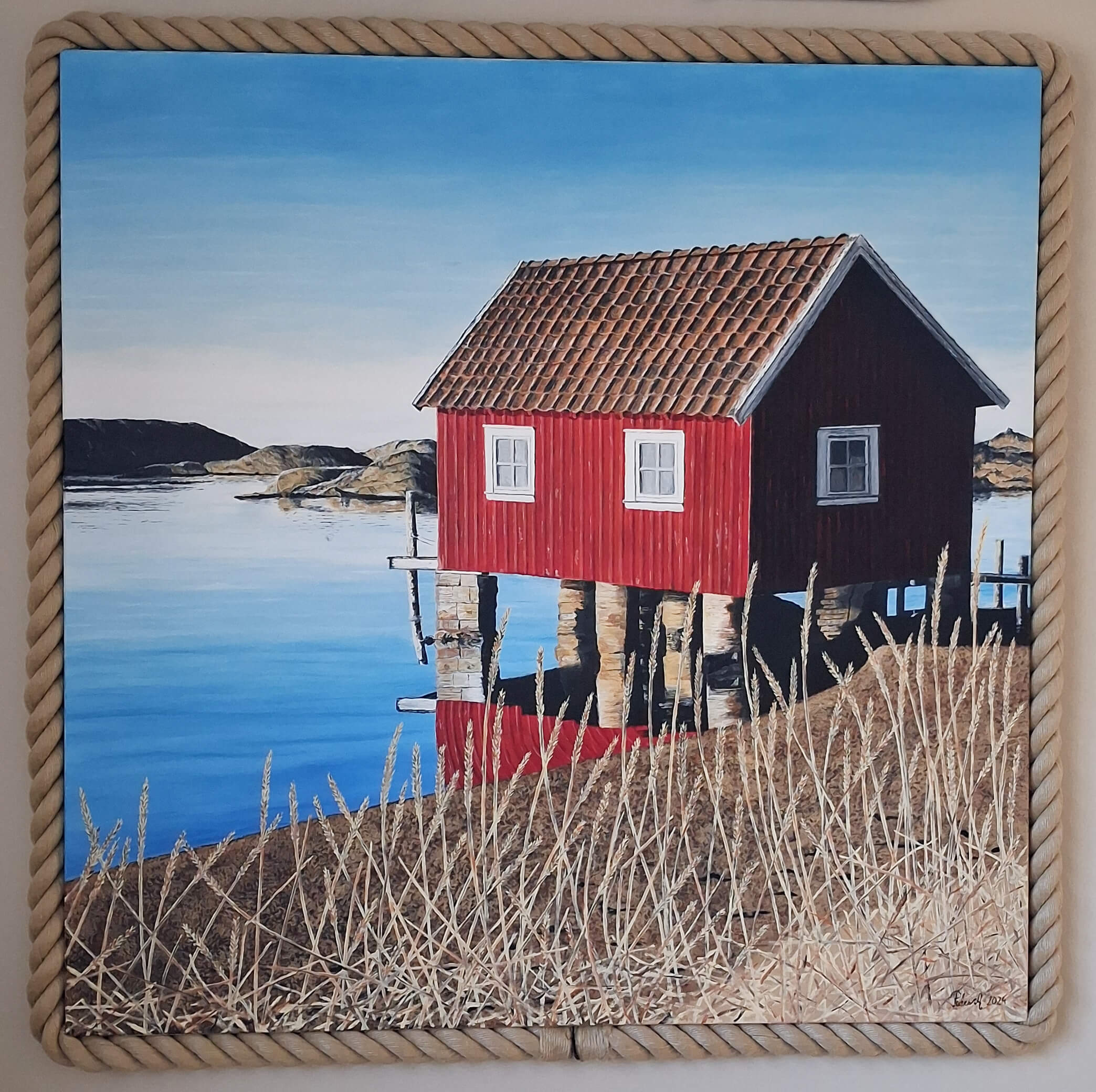 Vårvinter i Grönemad H 110cm ×B 110 cm Vårvinter i Grönemad H 110cm ×B 110 cm