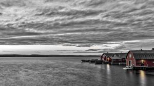 Rönnskär - Nightview from the bridge