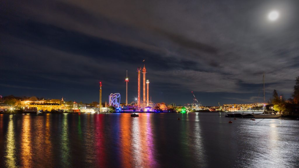 Gröna lund at halloween