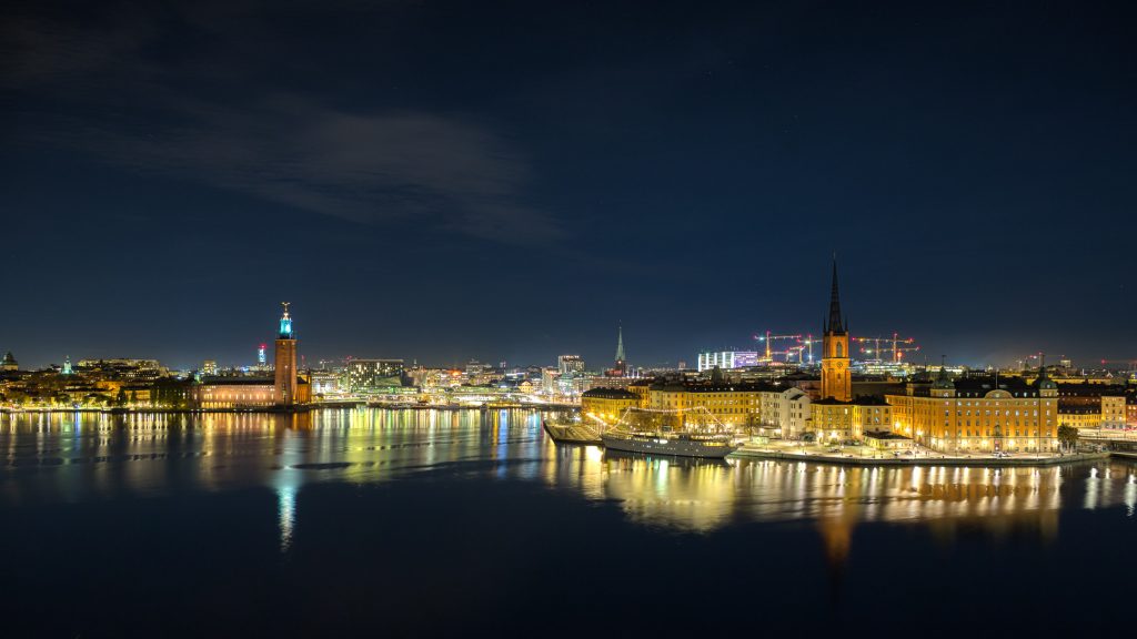 Stockholm night view