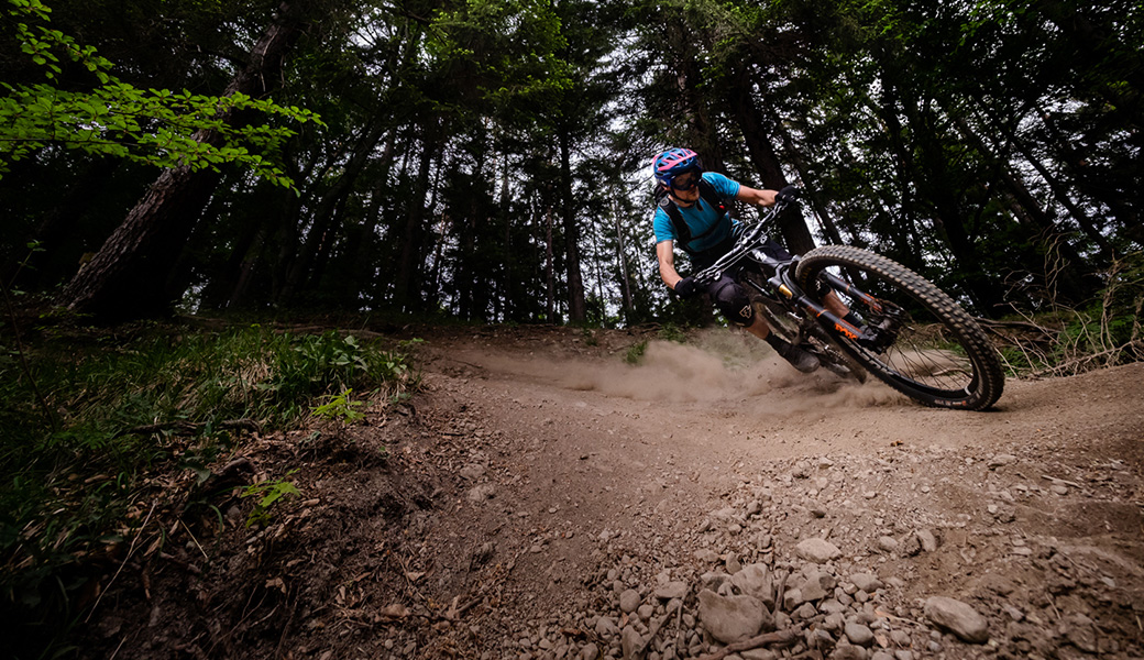The adventure of mountain biking with camera in hand