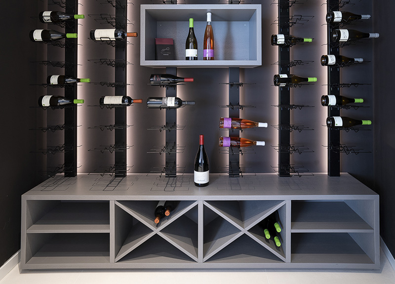 Omeo Design - Portfolio. In Vino Veritas. Bespoke Wine Cellar.