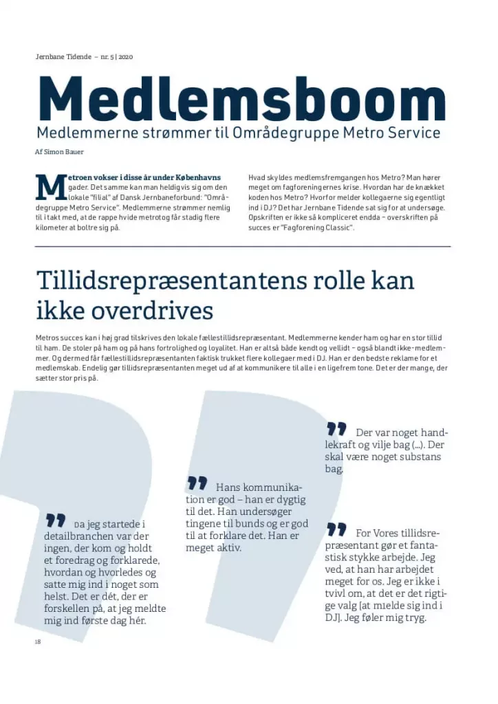 Medlemsboom Jernbane Tidende