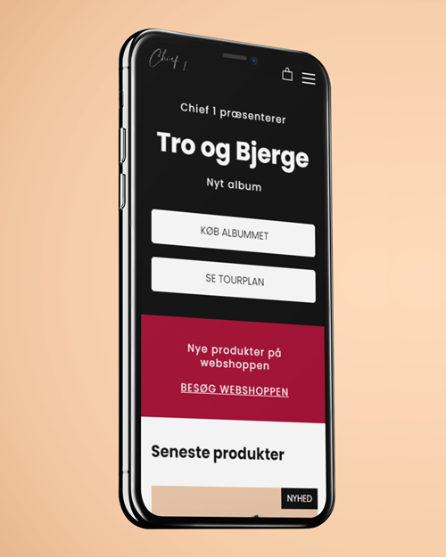 Chief 1 mobile webshop