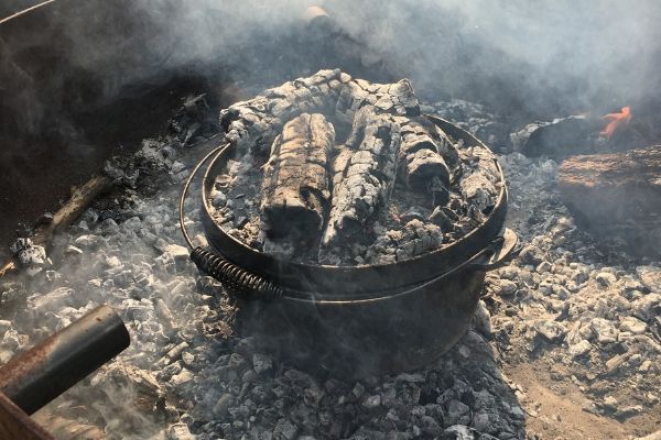 Dutch oven campfire cooking for beginners