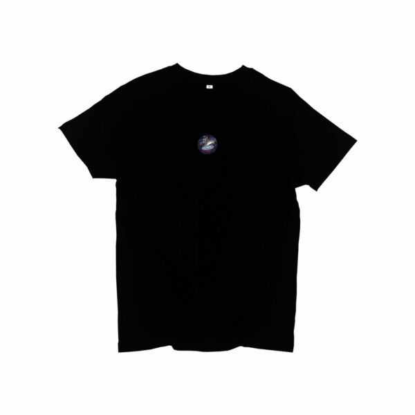 T-shirt - FLAT EARTH SHITTING by Tim Haars – zwart