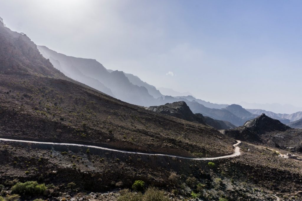 Hajar Mountains in Oman One Second