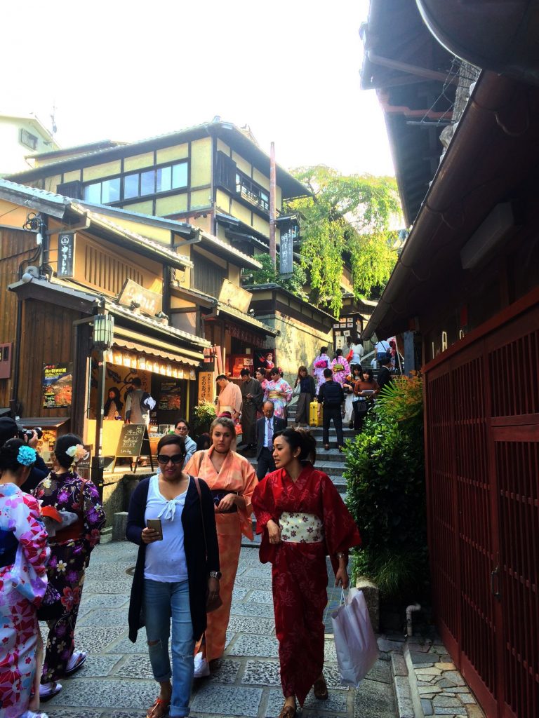 In the streets of Kyoto