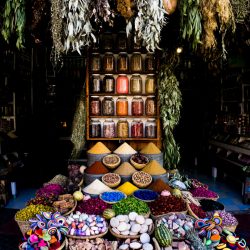 Spices stand in the Medinat in Marrakech