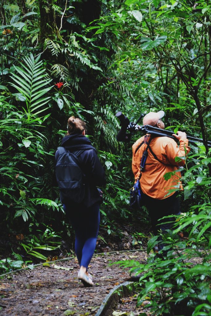 One Second-Monteverde Cloud Forest-Exploring with guide 2