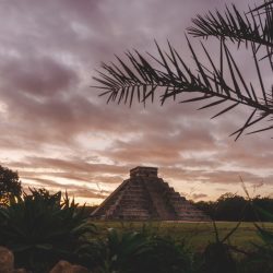 Yucatán off the beaten path, sunrise over the ruins of Chichen Itza