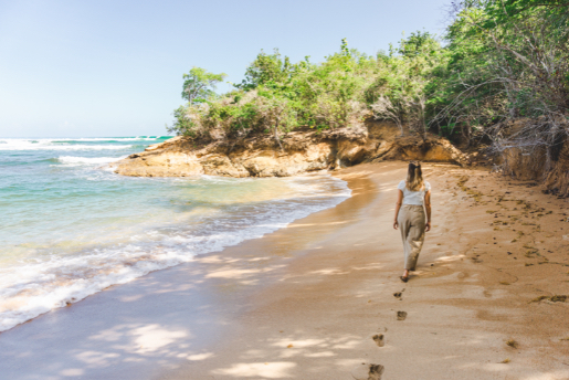 Beach in Tartane - Martinique - One Second Journal
