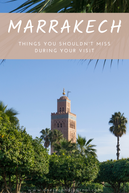 Marrakech - One Second Journal