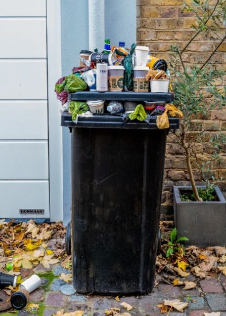 plastic-trash-bin-street