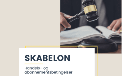 Handels- og abonnementsbetingelser skabelon til Simplero brugere