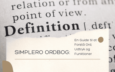 Simplero Ordbog: En Guide til at Forstå Ord, Udtryk  og Funktioner