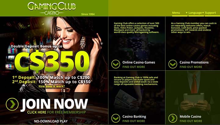 Canadian Dollar - Gaming Club in Canada