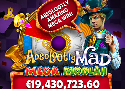 Absolootly Mad jackpot win record