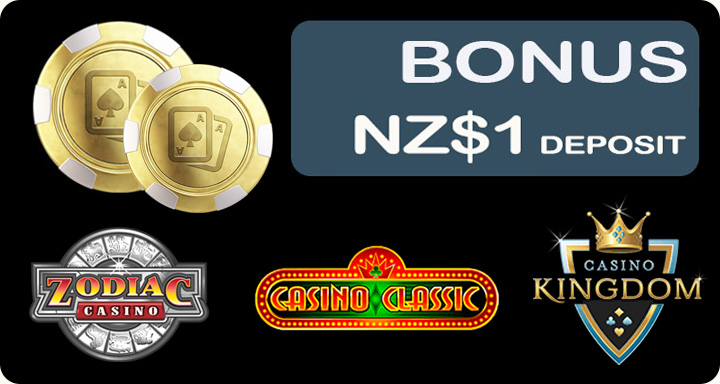 NZ 2022 casino offers on $1 deposits