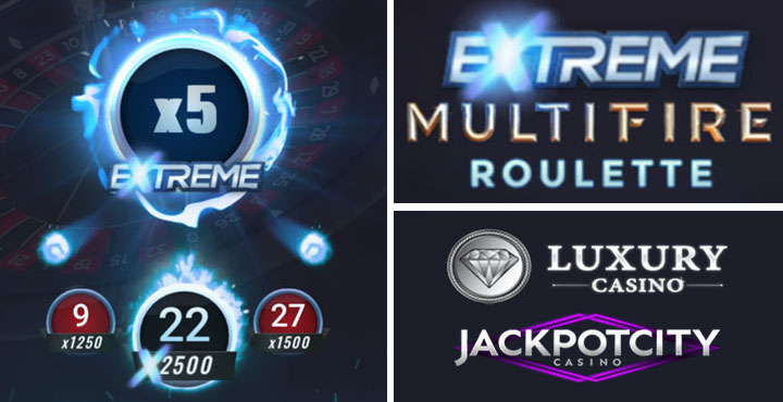 Extreme Multifire Roulette and 2500x bet wins