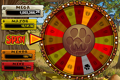 Mega Moolah slot wheel bonus