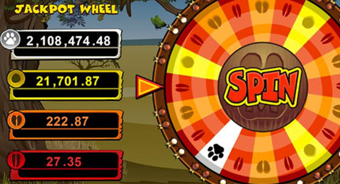 Mega Moolah slot wheel bonus