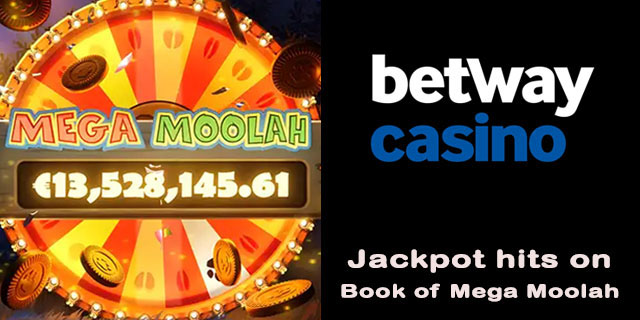 €13.5 Million Mega Moolah Jackpot Won at Betway