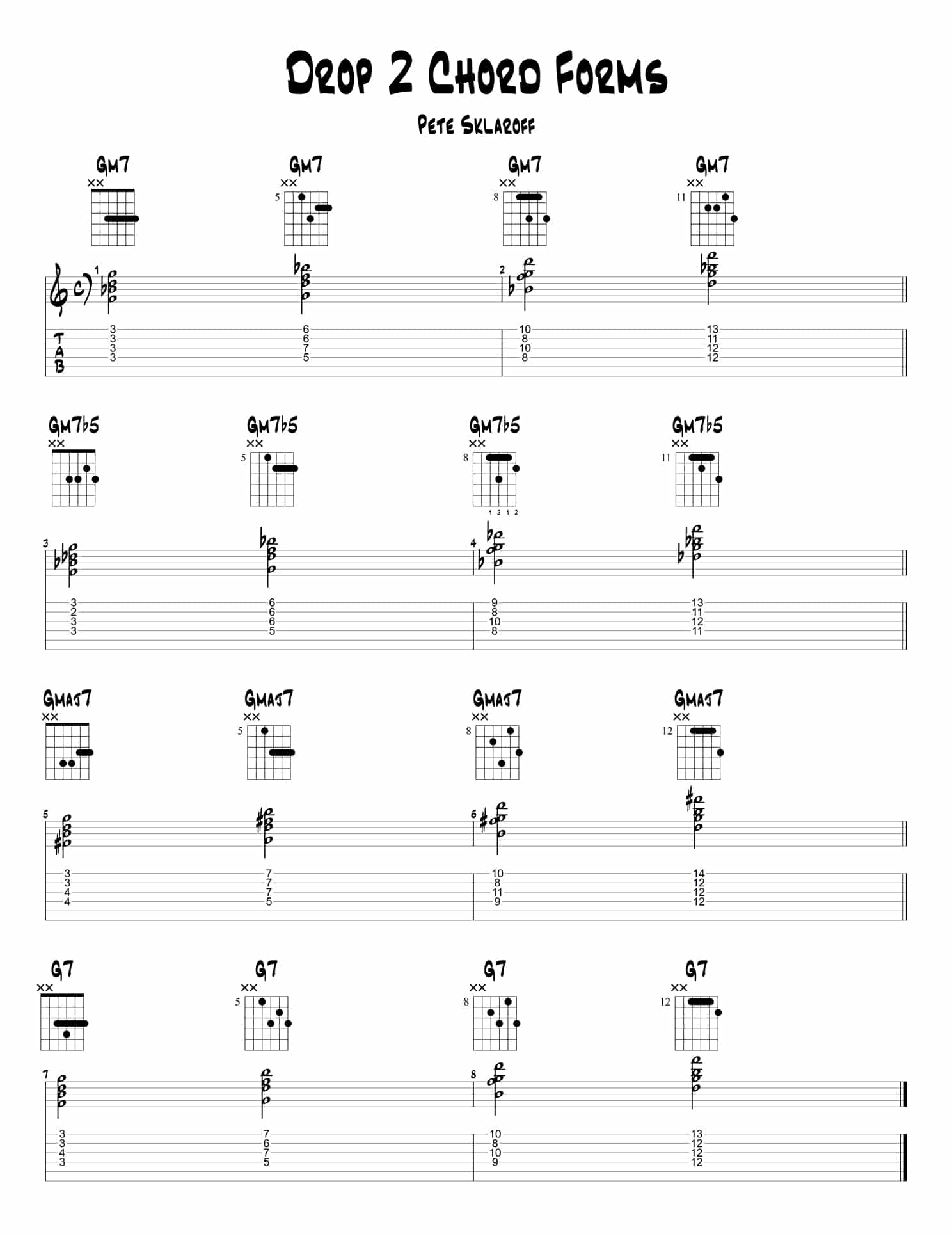 Drop 2 Chords