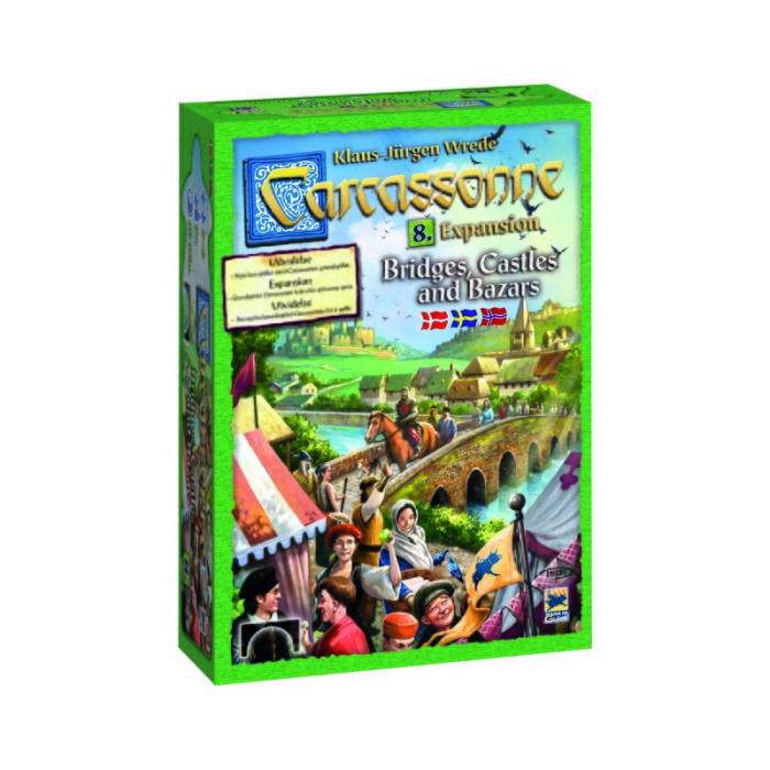 Carcassonne – Expansion 8: Bridges, Castles & Bazaars (Nordic) – Z-Man Games