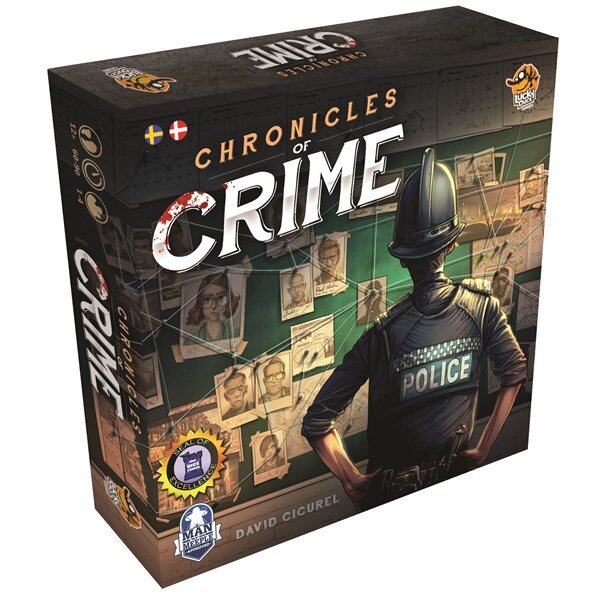 Chronicles of Crime (Sv) – Årets vuxenspel 2021 – Lucky Duck Games