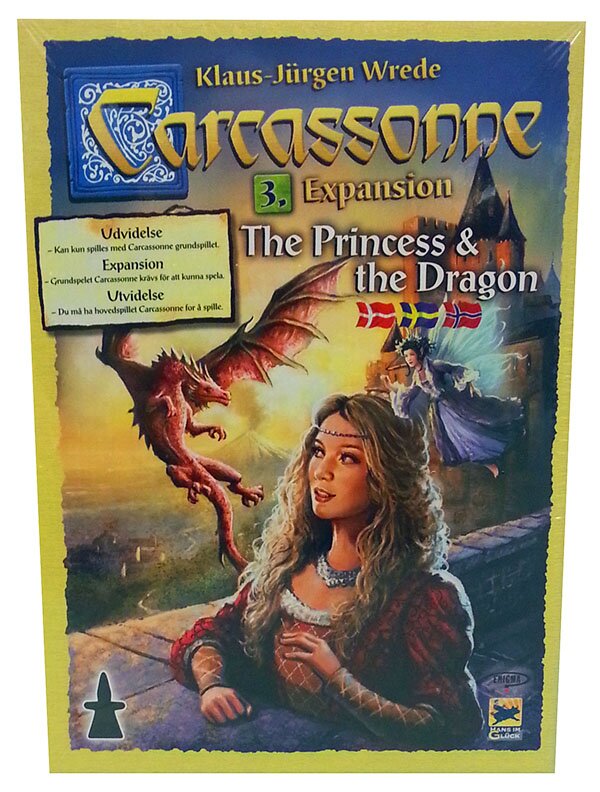 Carcassonne – Expansion 3: The Princess & The Dragon (Nordic) – Rio Grande Games