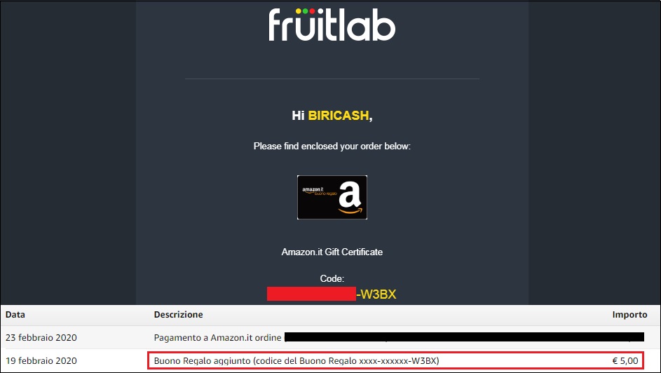 fruitlab payment