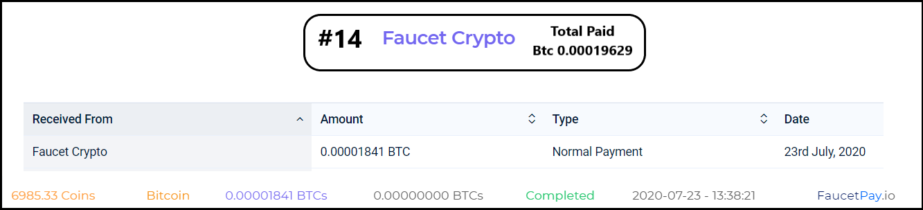 faucetcrypto payment