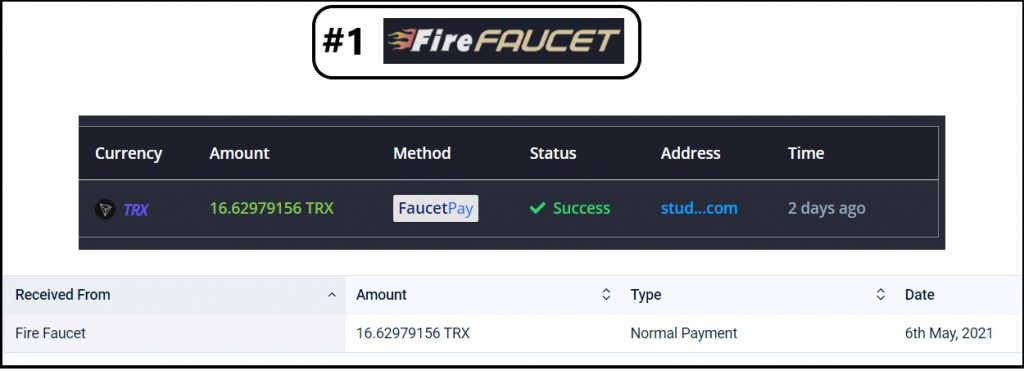 firefaucet payment