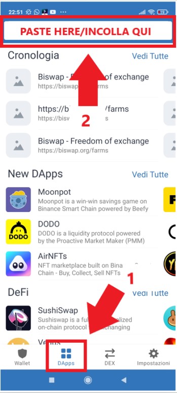 biswap how to join using trust wallet