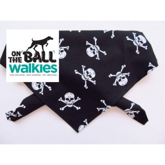This has always been popular! Perfect for boys and girls with an independent spirit! This tie on style bandana is adjustable and extremely comfortable for your dog to wear. Handmade with great care and attention to detail and worn all over the world! Machine washable at 30 degrees.