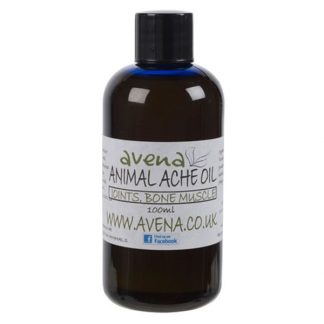 This Natural Vegan Dog And Cat Animal Ache Oil is suitable for all breeds of dogs and cats, made from a blend of essential oils in a base of comfrey oil, one of nature's most popular herbs which has been used since about 400 BC as a natural remedy on both people and animals to ease minor muscle stiffness and aches.  To apply, simply massage a small amount into the affected area, up to four times per day.