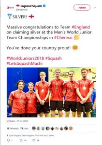 Team England Junior Squash