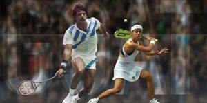 Nicol David and Jahangir Khan 