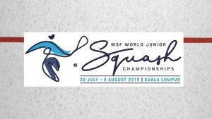 WSF World Junior Squash Championships 2019