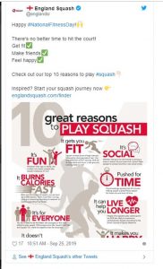 Top 10 reasons to play Squash