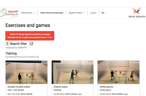 Swiss Squash Training Portal