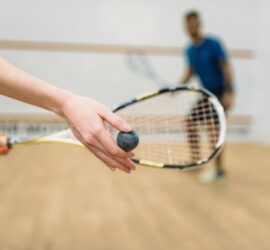 Serving in Squash