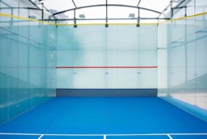 Inside Squash+ court